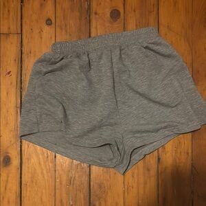 SHEIN Gray Athletic Shorts Relaxed Fit Elastic Waistband
